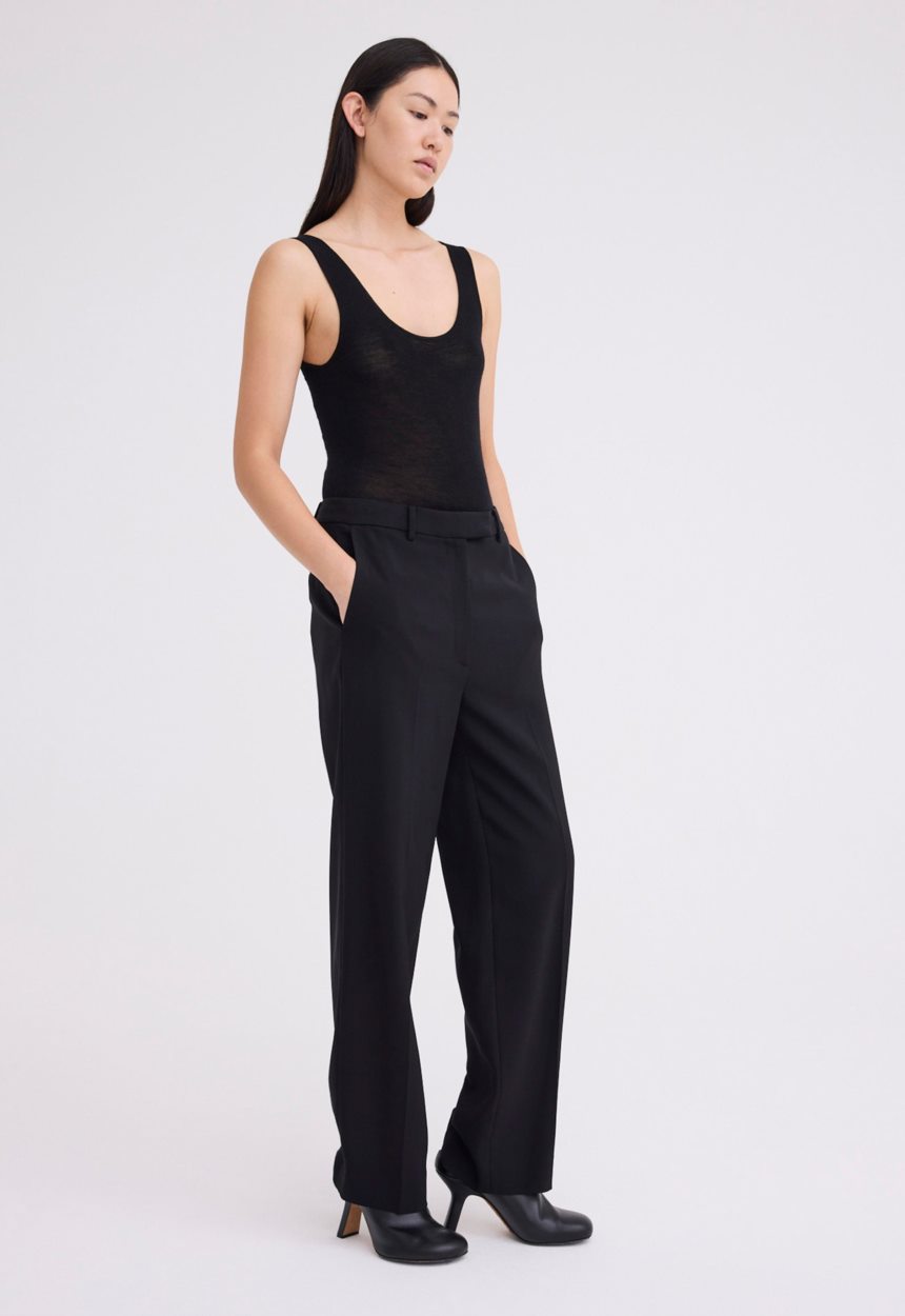 Jac + Jack Dolan Tailored Suit Pant - Black